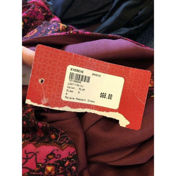 NWT Braeve Dress Mojave Peasant Pink Ruffle Small - Picture 5 of 6